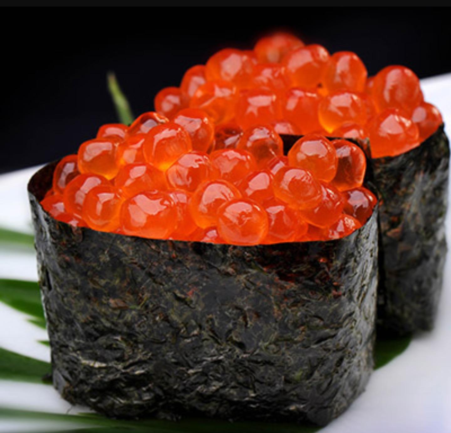 Order Salmon Egg/ Ikura Sushi (2pcs) food online from Tokyo Sushi store, Santa Clarita on bringmethat.com