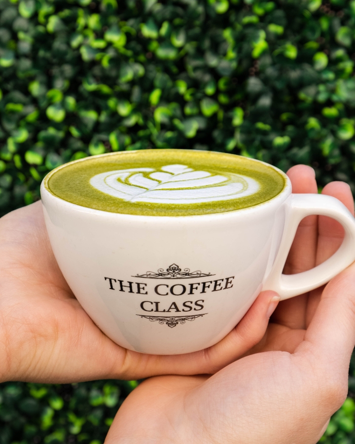 Order Matcha Latte (Hot) - # food online from The Coffee Class store, Las Vegas on bringmethat.com