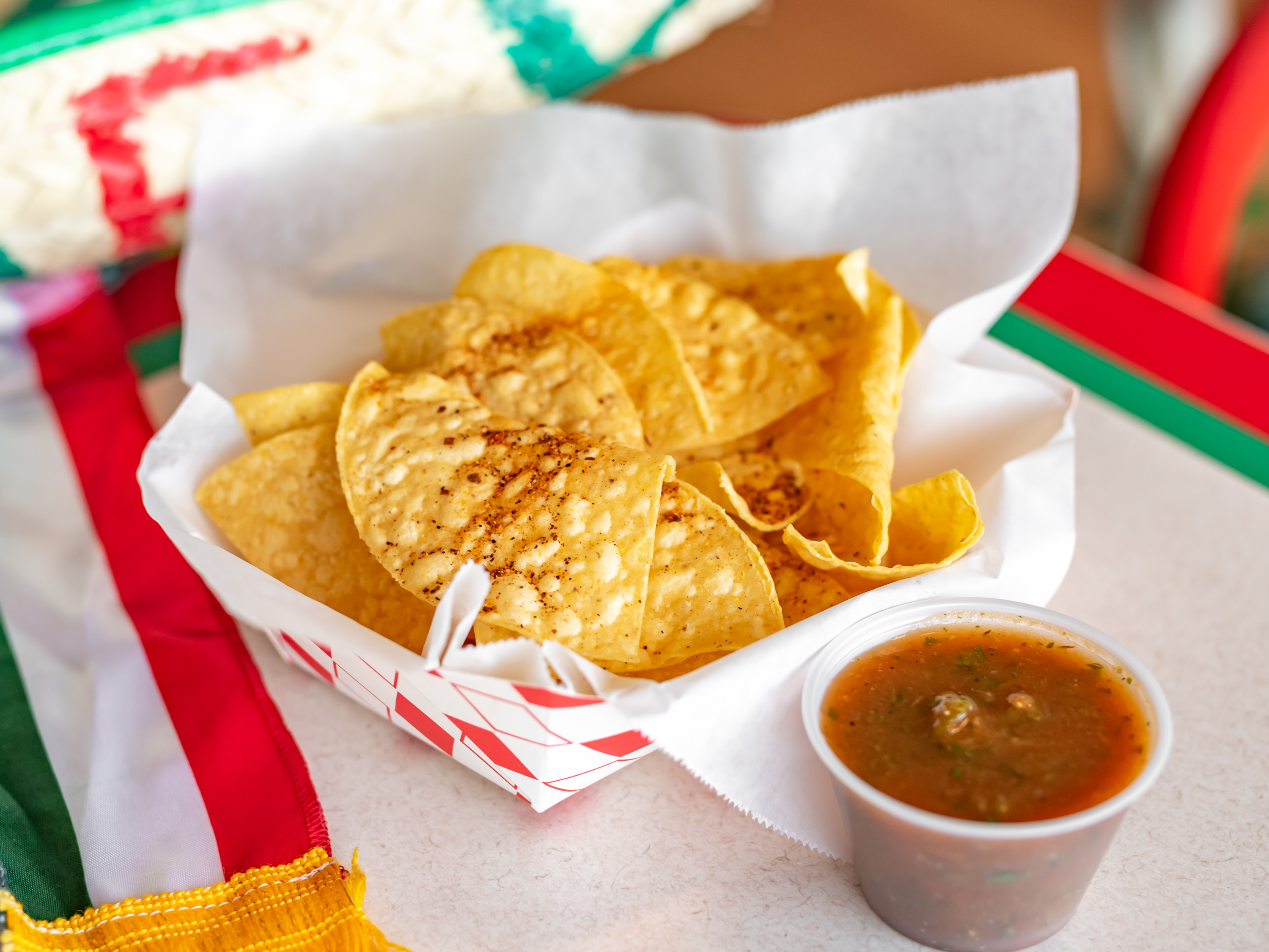 Order Chips and Salsa food online from Panadería Y Taqueria store, Denver on bringmethat.com