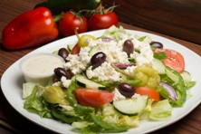 Order Greek Salad food online from Giant Pizza King store, San Diego on bringmethat.com