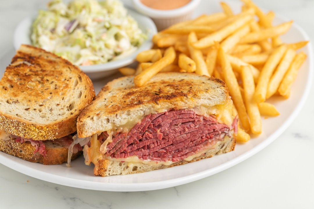 Order Reuben Sandwich food online from The Nosh of Beverly Hills store, Beverly Hills on bringmethat.com