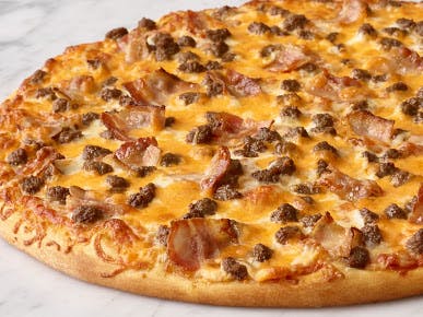 Order Cheeseburger Pizza - Medium 14'' food online from La Rosa Pizza store, East Stroudsburg on bringmethat.com