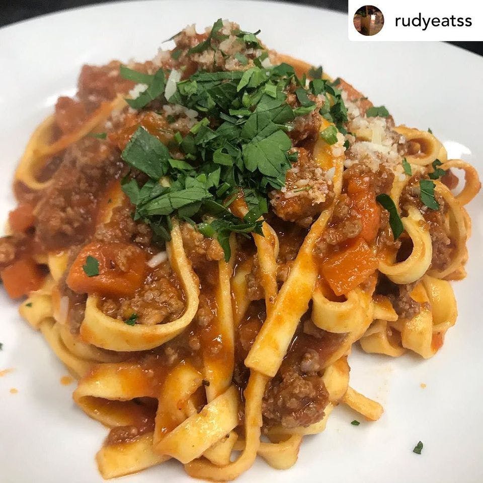 Order House Made Tagliatelle Bolognese - Pasta food online from Artu store, Boston on bringmethat.com