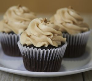 Order Chocolate Peanut Butter Cupcake food online from Cornerstone Cookie Gifts store, Marietta on bringmethat.com
