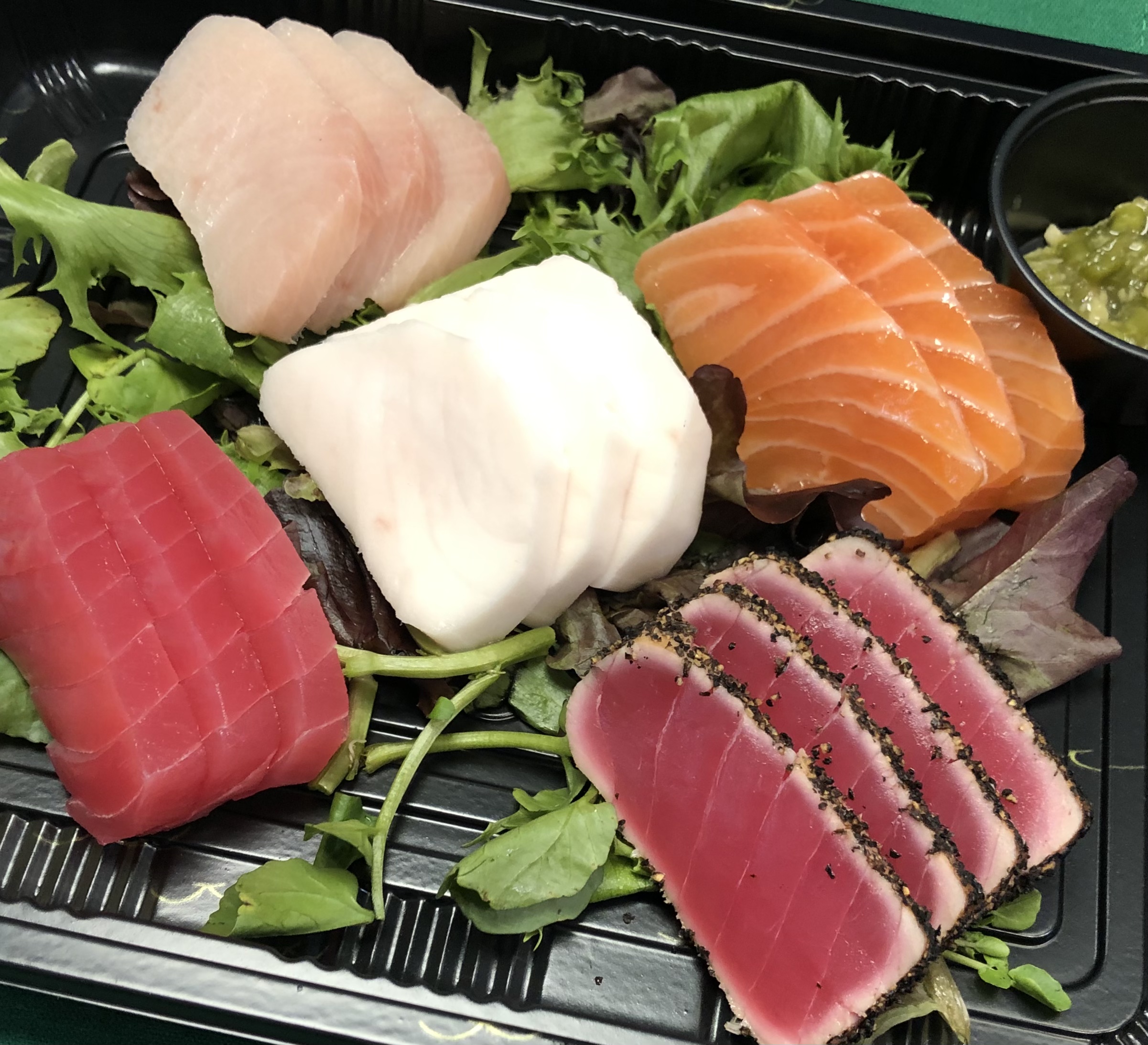 Order Salmon Sashimi ( 3 pcs ) food online from Al Chu Sushi store, Wilmington on bringmethat.com