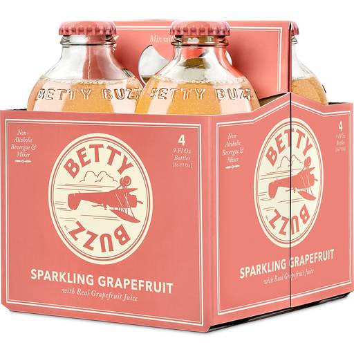 Order Betty Buzz Sparkling Grapefruit  (4 PK 9 OZ) 139133 food online from Bevmo! store, Chico on bringmethat.com