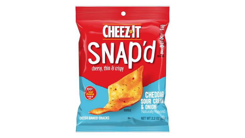 Order Cheez-It Snap'D Cheddar Sour Cream & Onion Chips  2.2 oz food online from Valero Food Mart store, Murrayville on bringmethat.com