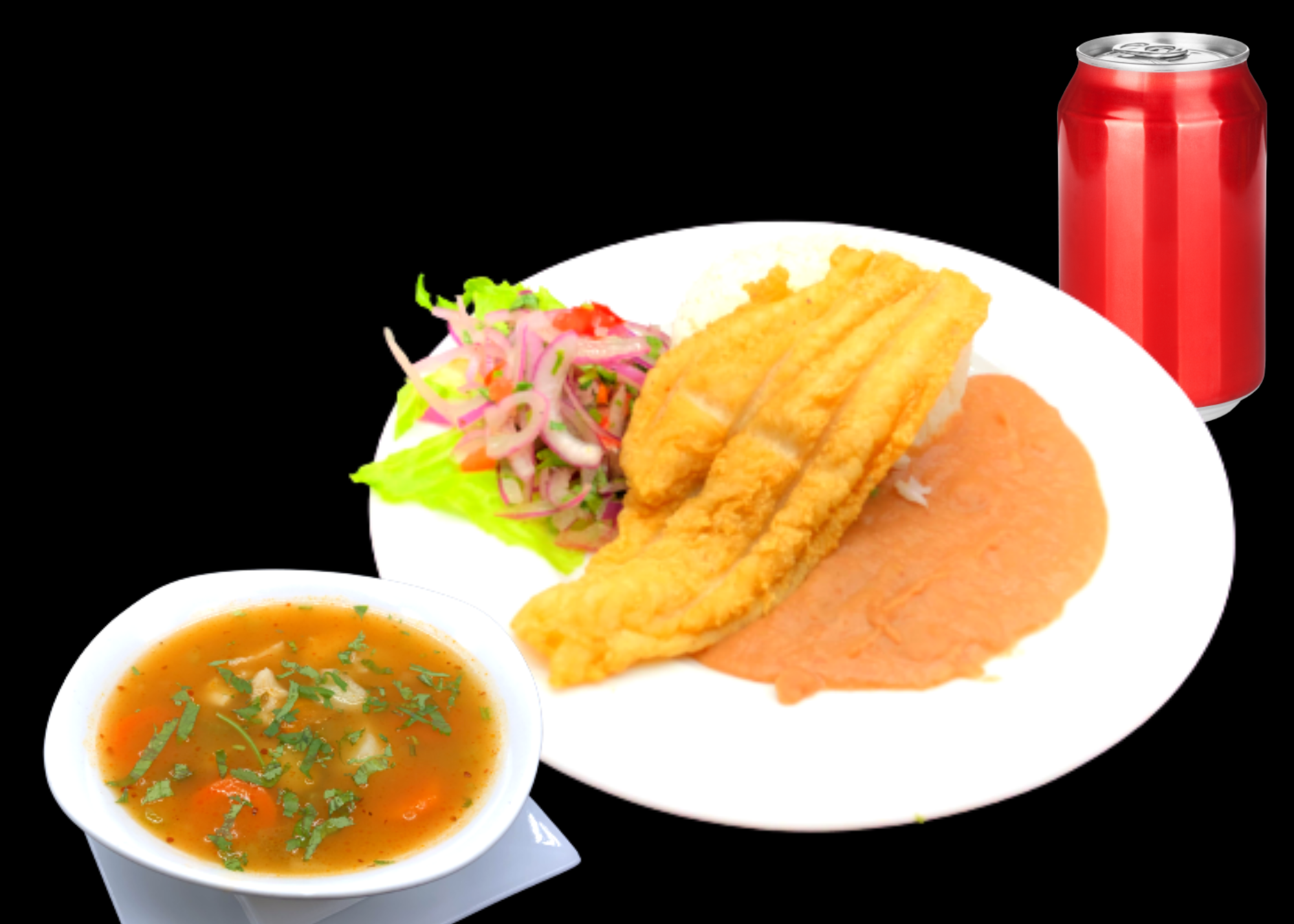 Order Pescado Frito Lunch Special food online from Salsa Y Brasa Restaurant store, New Rochelle on bringmethat.com