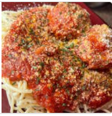 Order Pasta with Meatballs food online from Casa Nino Pizza Bar store, Staten Island on bringmethat.com