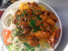 Order 911 Chicken & Rice food online from Mediterranean Oasis store, Naperville on bringmethat.com