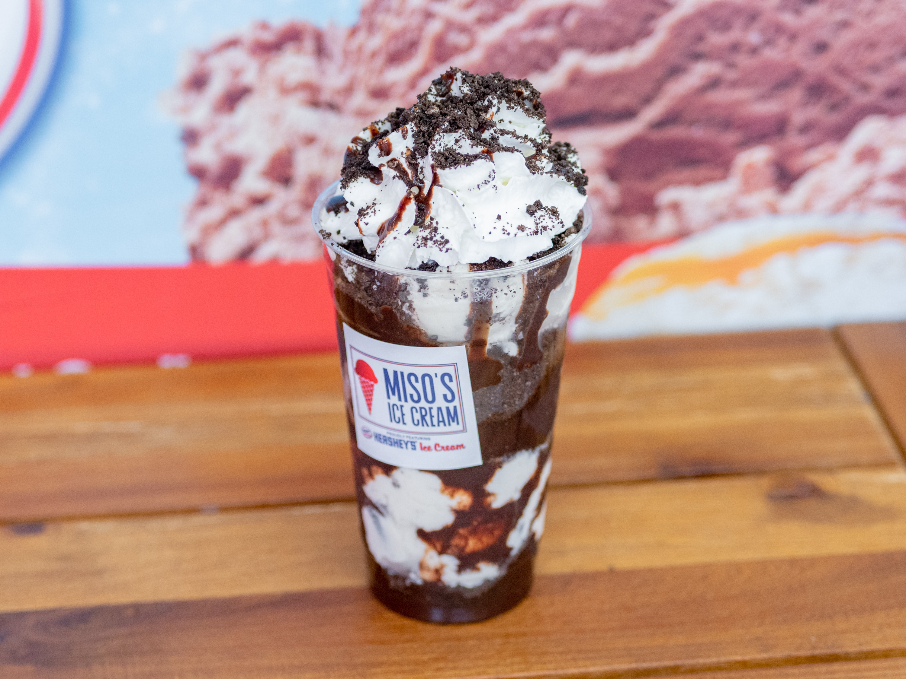 Order Fudgy Cookies & Cream Sundae food online from Miso's Ice Cream store, High Point on bringmethat.com