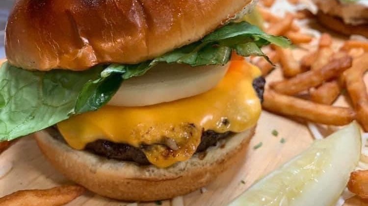 Order Angus CheeseBurger & Fries food online from Casablanca store, Milwaukee on bringmethat.com