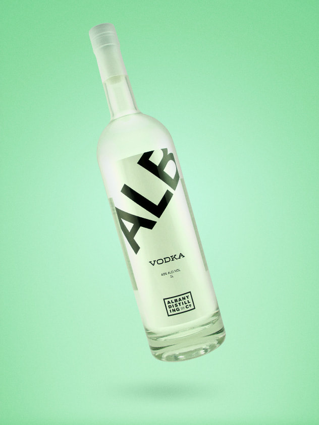 Order Albany Distilling Company ALB Vodka Liter food online from Simply Wine store, New York on bringmethat.com