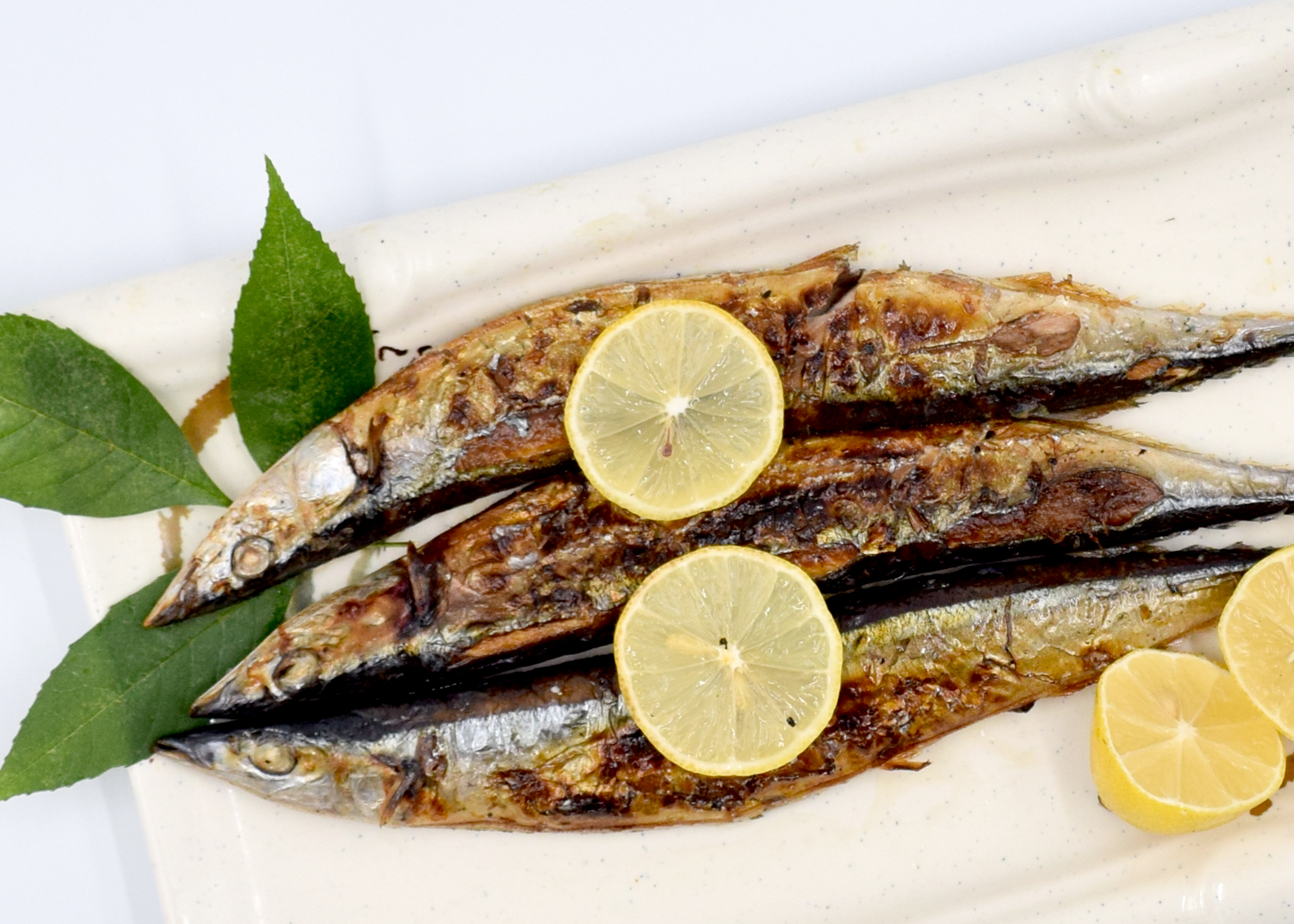Order Grilled Pacific Saury Plate  food online from Mansun Japanese Restaurant store, Walnut on bringmethat.com