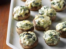 Order Spinach Stuffed Mushrooms food online from Salamones Italian Pizzeria And Restaurant store, Cherry Valley on bringmethat.com