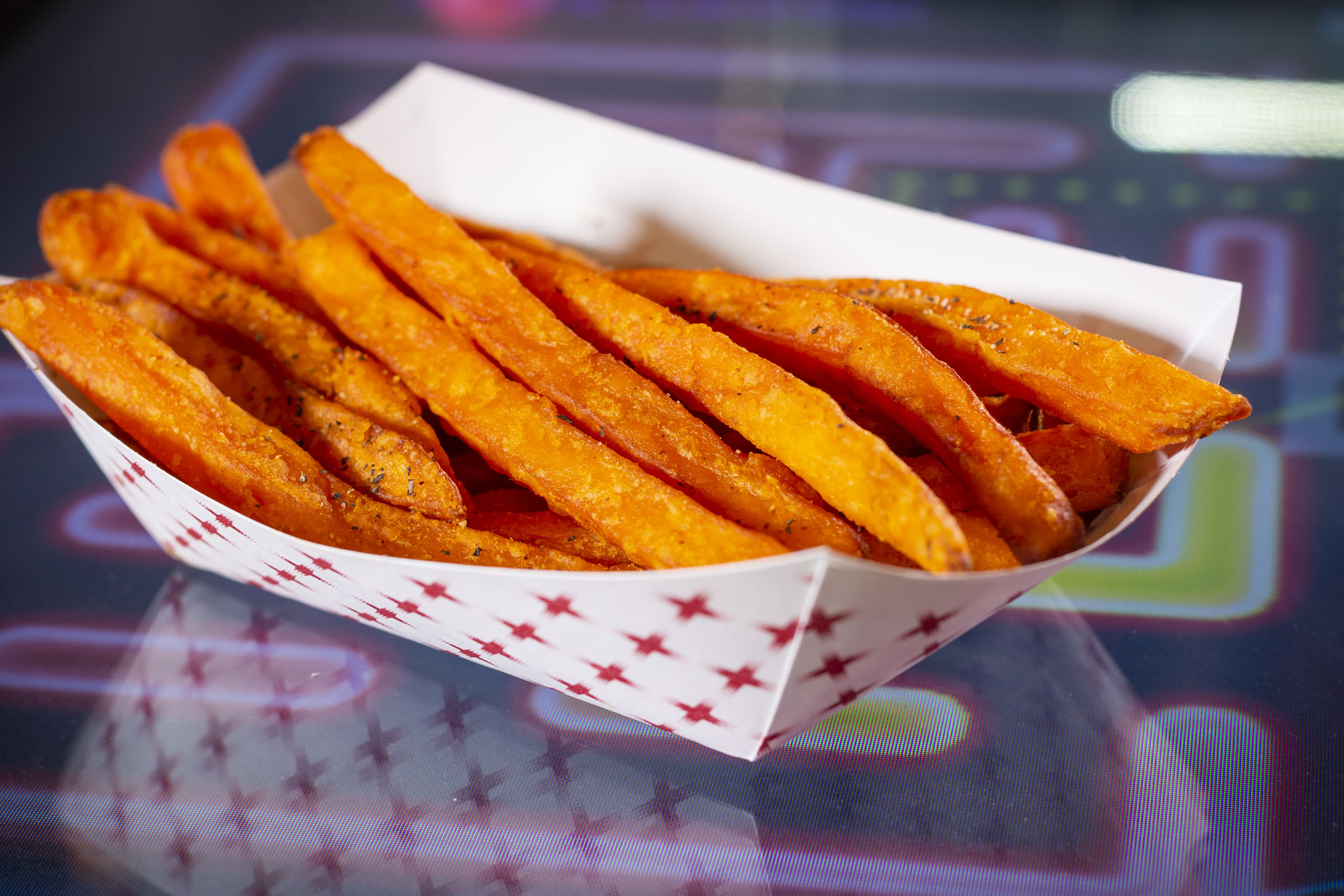 Order Sweet Potato Fries food online from The Garage store, Denton on bringmethat.com