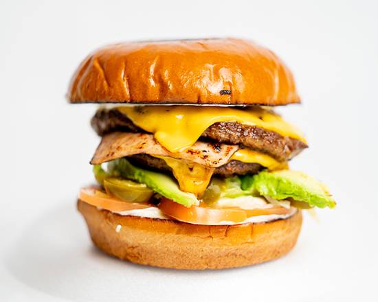 Order Texana Burger food online from Trompo Taqueria & Burgers store, Garland on bringmethat.com