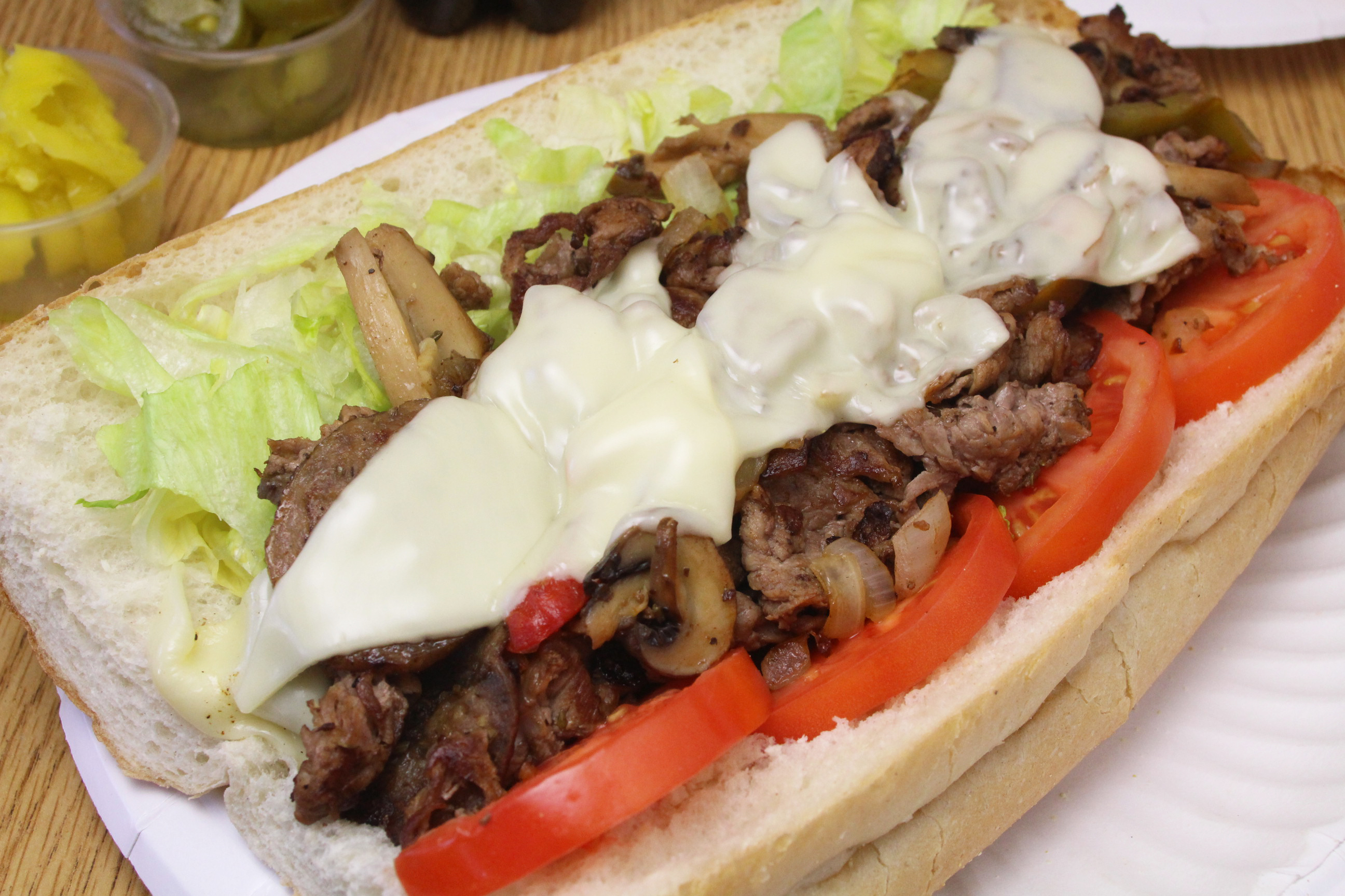 Order Steak and Cheese Sub food online from Backwoods Pizza store, Roxbury on bringmethat.com