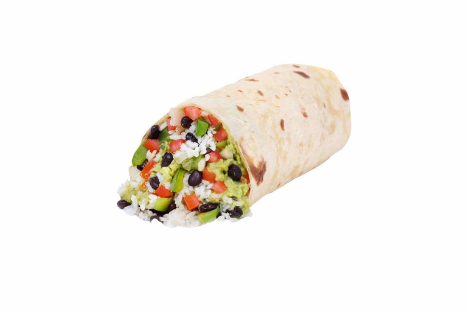 Order Vegetarian Small Burrito [V] food online from Chronic Tacos store, Saugus on bringmethat.com