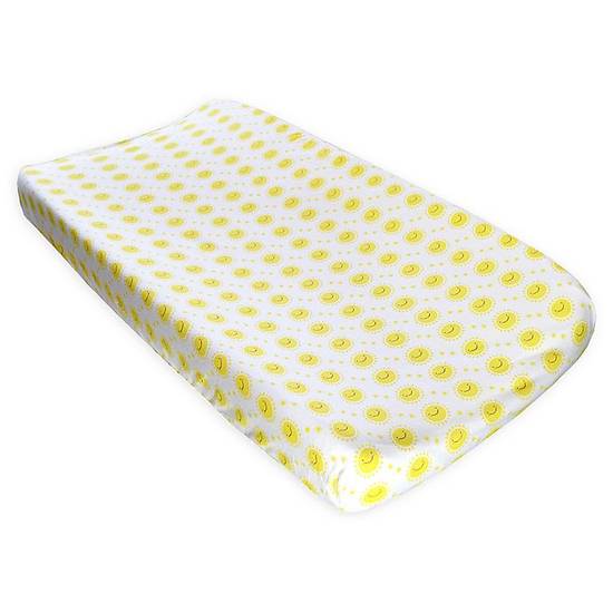 Order Hello Spud Organic Cotton Happy Sun Changing Pad Cover in Yellow food online from Buybuy Baby store, Christiana on bringmethat.com