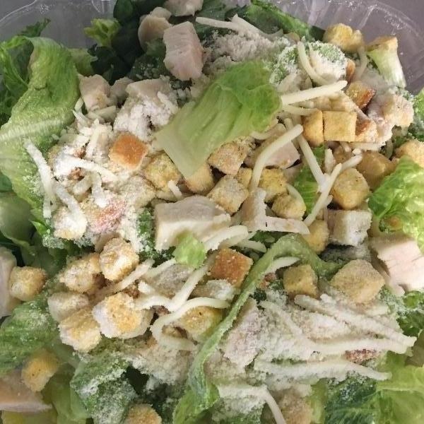 Order Chicken Caesar Salad food online from A Pizza Mart store, Seattle on bringmethat.com