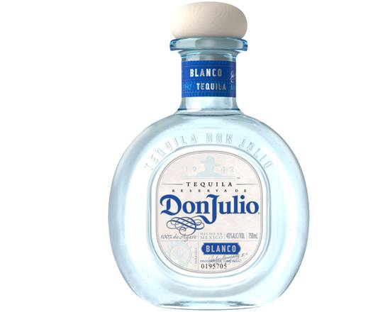 Order Don Julio Blanco, 750mL liquor (40% ABV) food online from Ranch Market Too store, Yountville on bringmethat.com