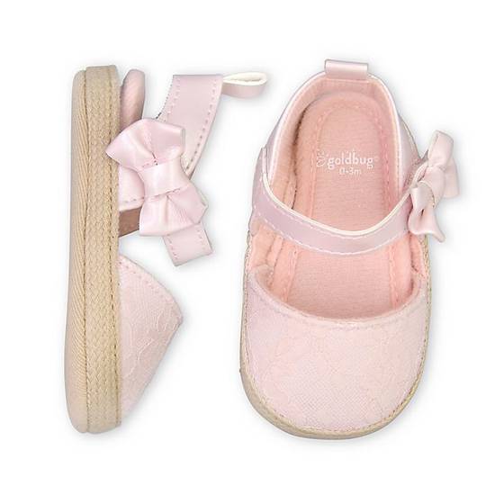 Order goldbug™ Size 3-6M Lace Espadrille in Pink food online from Bed Bath & Beyond store, Lancaster on bringmethat.com