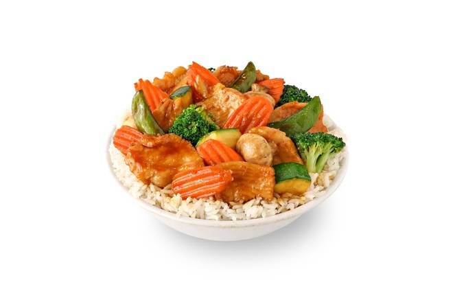 Order GARLIC CHICKEN  food online from Pick Up Stix store, San Diego on bringmethat.com