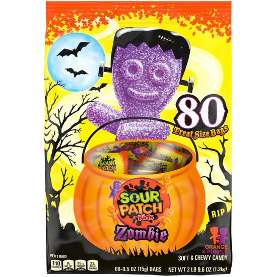 Order Sour Patch Kid Zombies, Treat Size - 80 ct food online from Rite Aid store, Madison on bringmethat.com