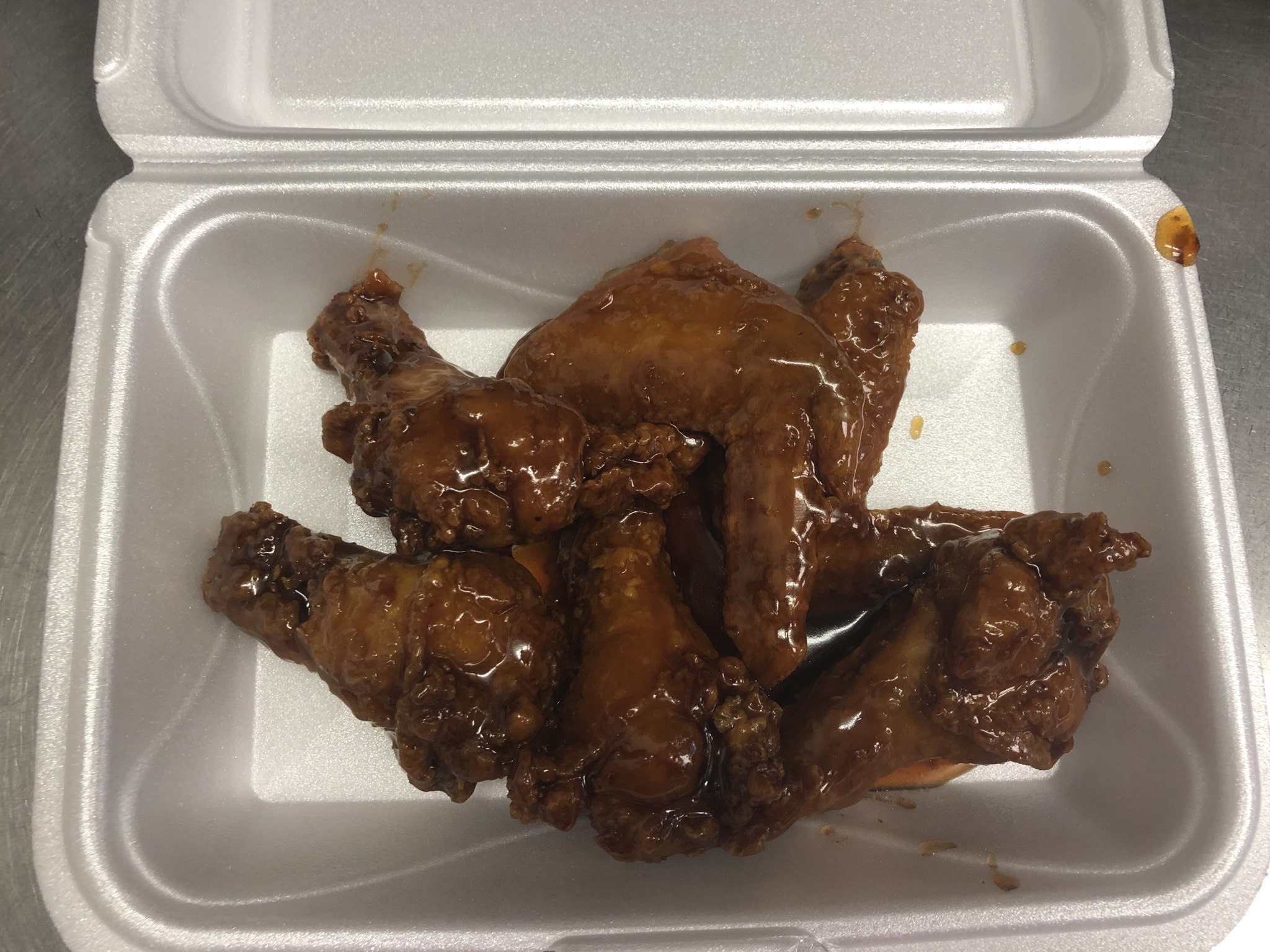 Order A3. Six Honey Chicken Wing 蜜翅 food online from JJ China store, Morrisville on bringmethat.com