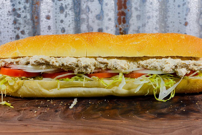 Order Tuna Hoagie - Hoagie food online from Ciconte's Italia Pizzeria store, Gibbstown on bringmethat.com