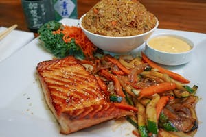 Order L.Hibachi Salmon food online from Sake House store, Beaver Dam on bringmethat.com