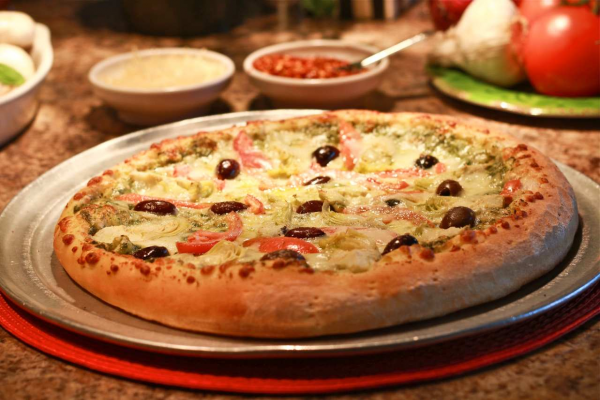 Order Pesto Street Pizza food online from Romes Pizza store, Helotes on bringmethat.com