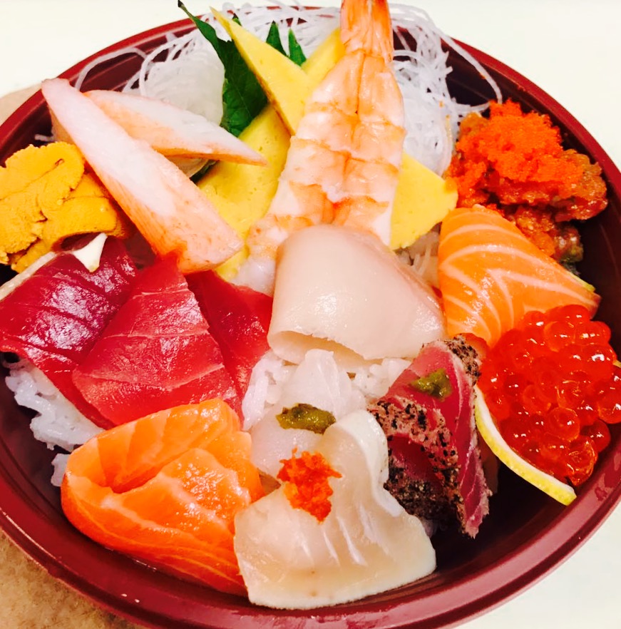 Order Premium Chirashi Bowl food online from Asakuma Sushi Delivery-Marina Del Rey store, Los Angeles on bringmethat.com