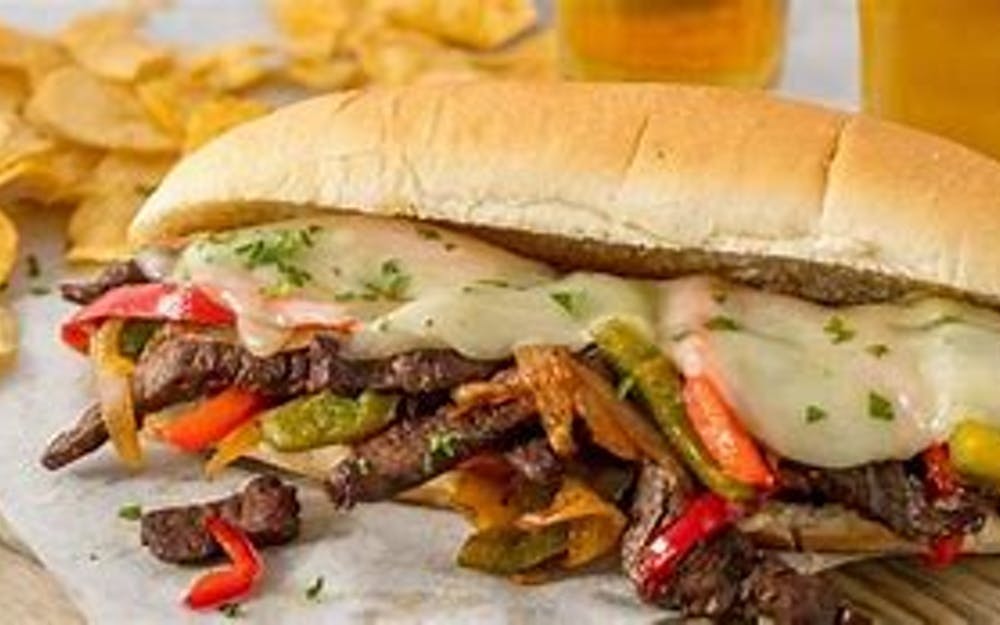 Order Philly Cheese Steak Sub - 7" food online from Pino's Pizzeria store, Easton on bringmethat.com