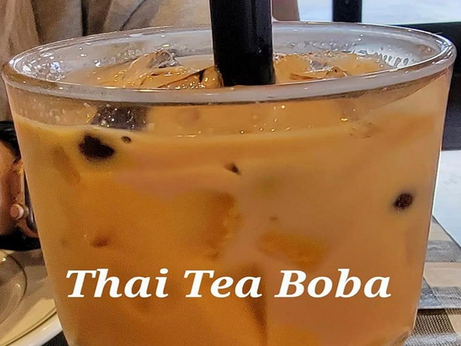 Order Thai Tea Boba food online from California Thai Cafe store, San Diego on bringmethat.com