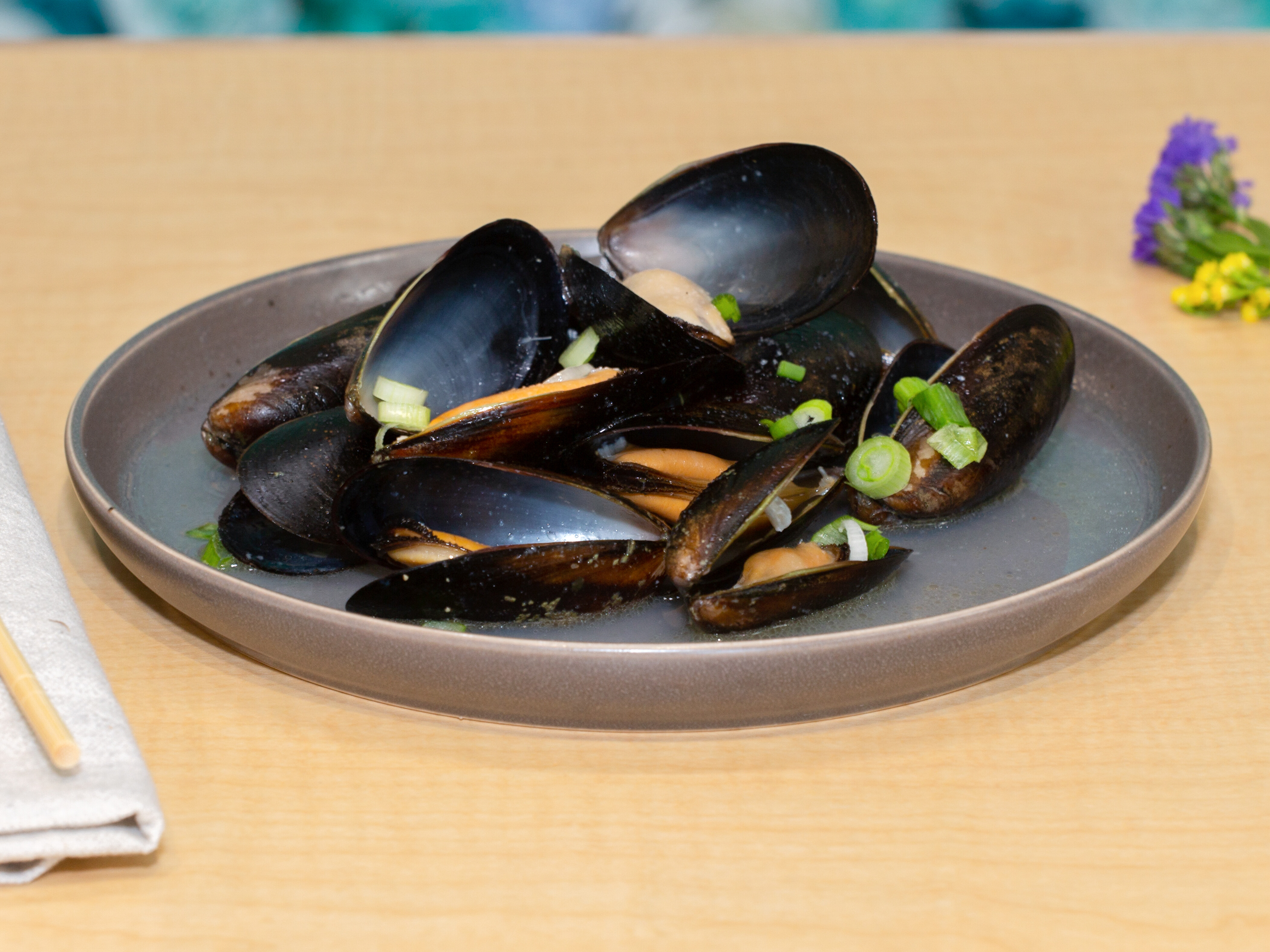 Order Garlic Butter Mussels food online from Mahalo Poke Co. store, Omaha on bringmethat.com