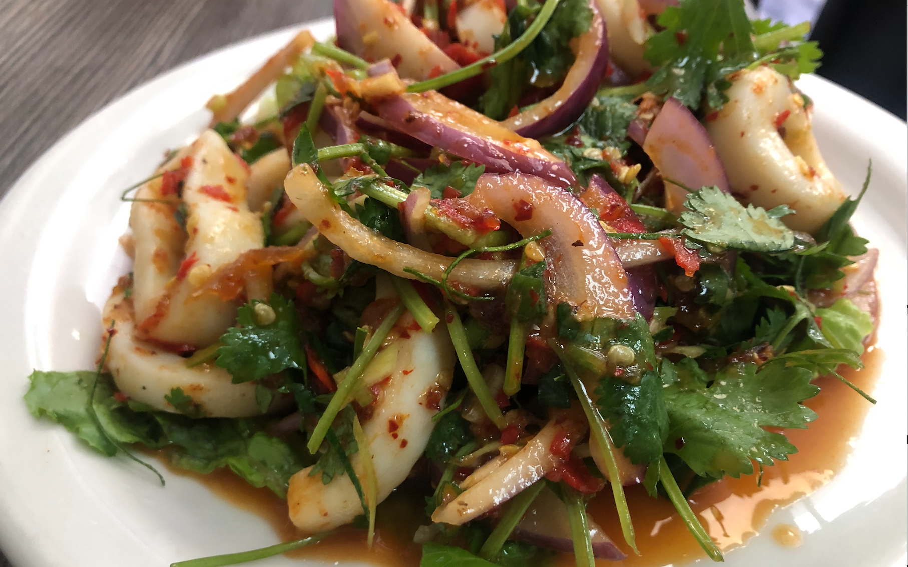 Order Squid Salad  food online from Sriracha Thai Restaurant store, Carson on bringmethat.com
