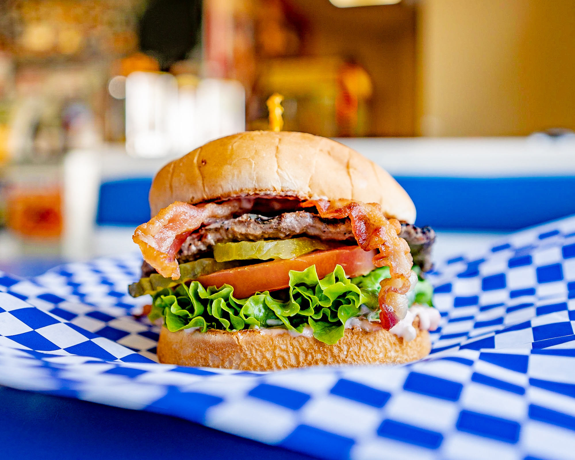 Order Junior Bacon Burger food online from Gus Jr store, Los Angeles on bringmethat.com