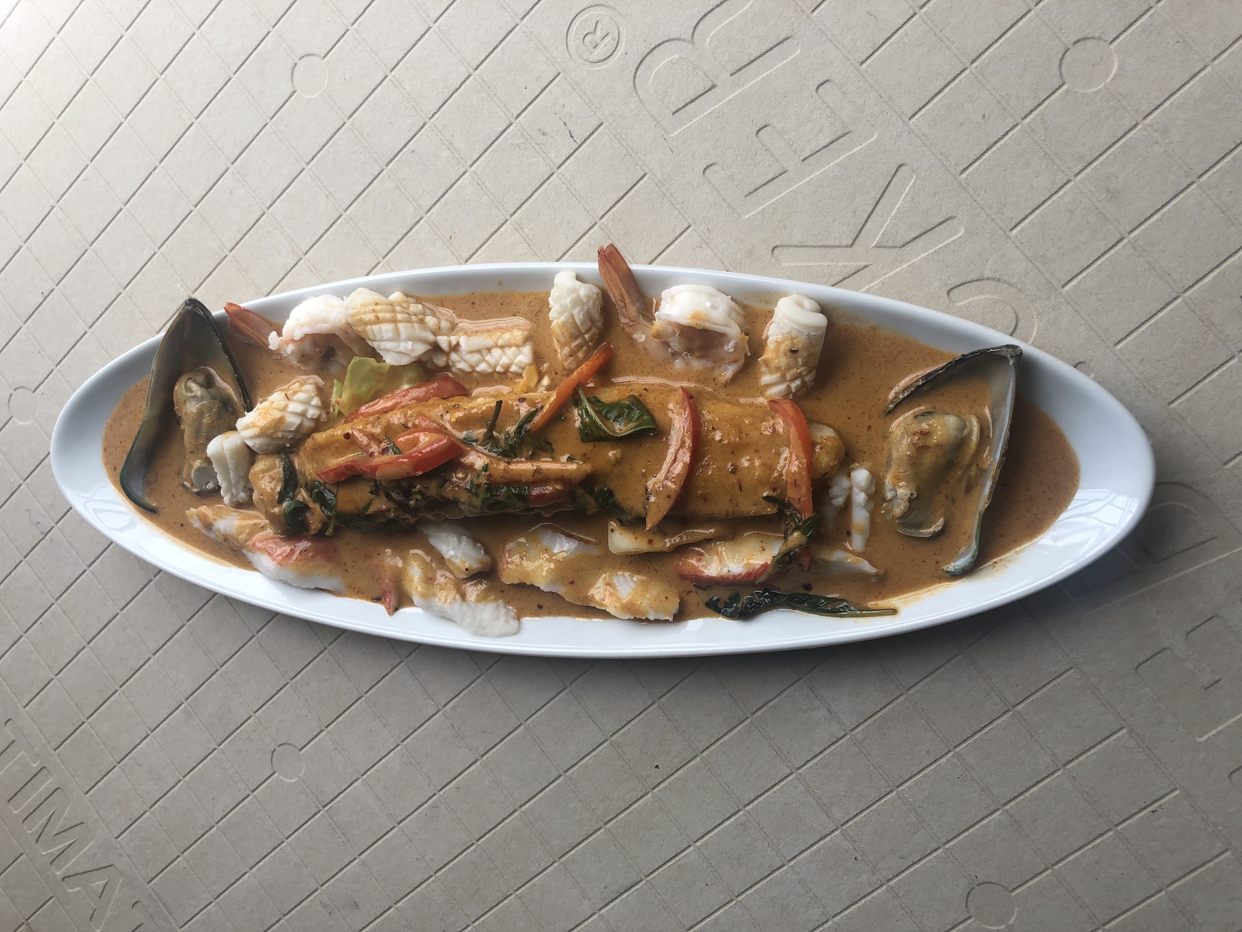 Order SE1. Panang Seafood food online from Thai Quality Restaurant store, Oxnard on bringmethat.com