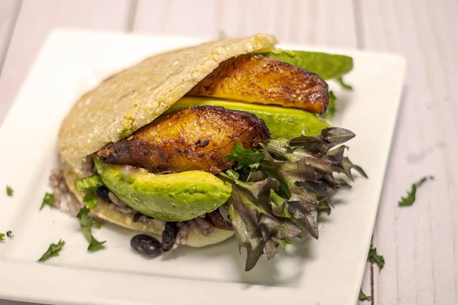 Order Arepa Vegetariana food online from The Colombian Spot store, Pittsburgh on bringmethat.com