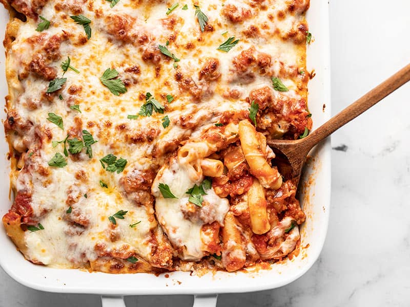 Order Baked Ziti food online from Palombo's Italian Restaurant store, North Canton on bringmethat.com