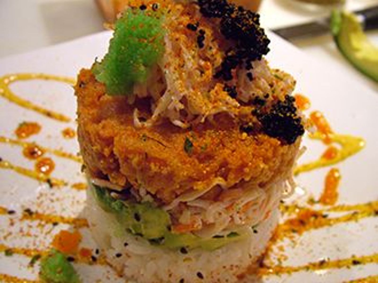 Order Spicy Ahi Tower food online from Tiger Asian Bowl store, Allen on bringmethat.com
