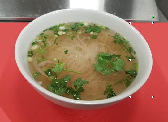 Order P10. Meatless Noodle Soup food online from V Cafe store, Austin on bringmethat.com