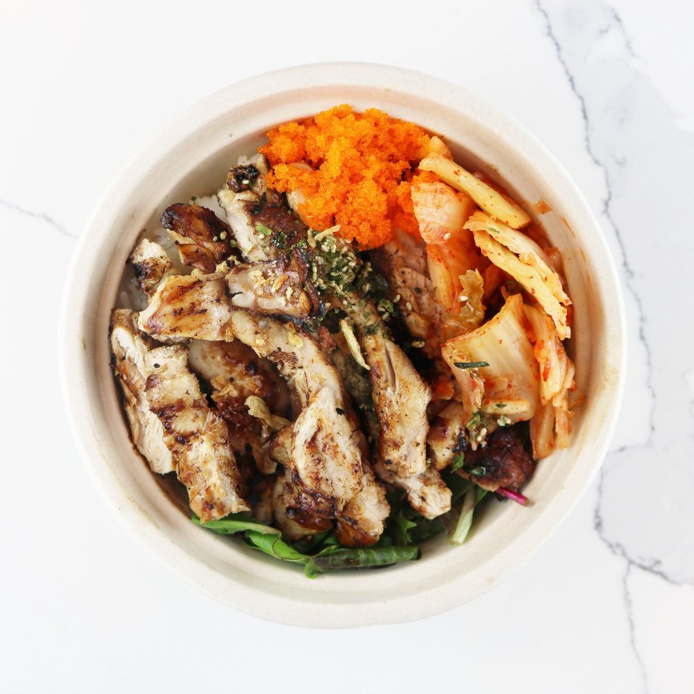 Order Grilled/BBQ Chicken Bowl food online from Poke Parlor store, Berkeley on bringmethat.com