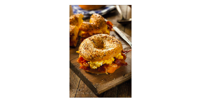 Order Bagel (Egg & Cheese) food online from Gold Leaf Pastry Shop store, Linden on bringmethat.com