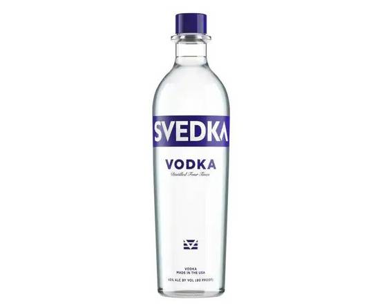 Order Svedka, 750mL vodka (40.0% ABV) food online from Tenderloin Liquor store, San Francisco on bringmethat.com