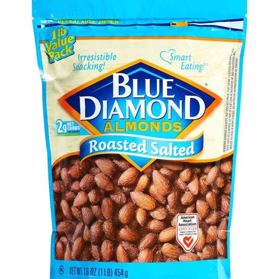 Order Blue Diamond Roasted Salted Almonds, 16 OZ food online from CVS store, SAN ANTONIO on bringmethat.com
