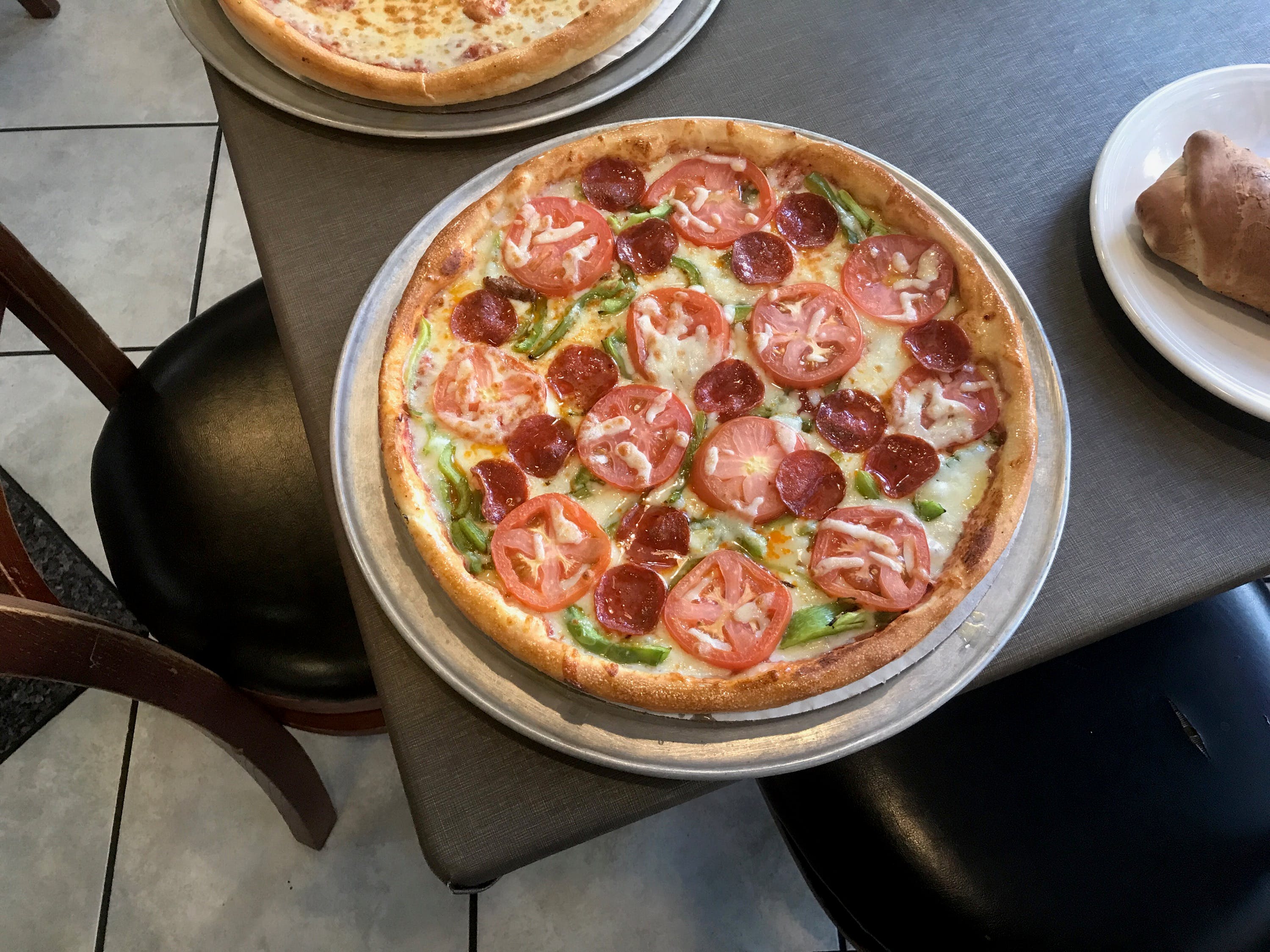 Order Mama's Special Pizza - Medium 10' (6 Slices) food online from Mama mia store, Atlanta on bringmethat.com