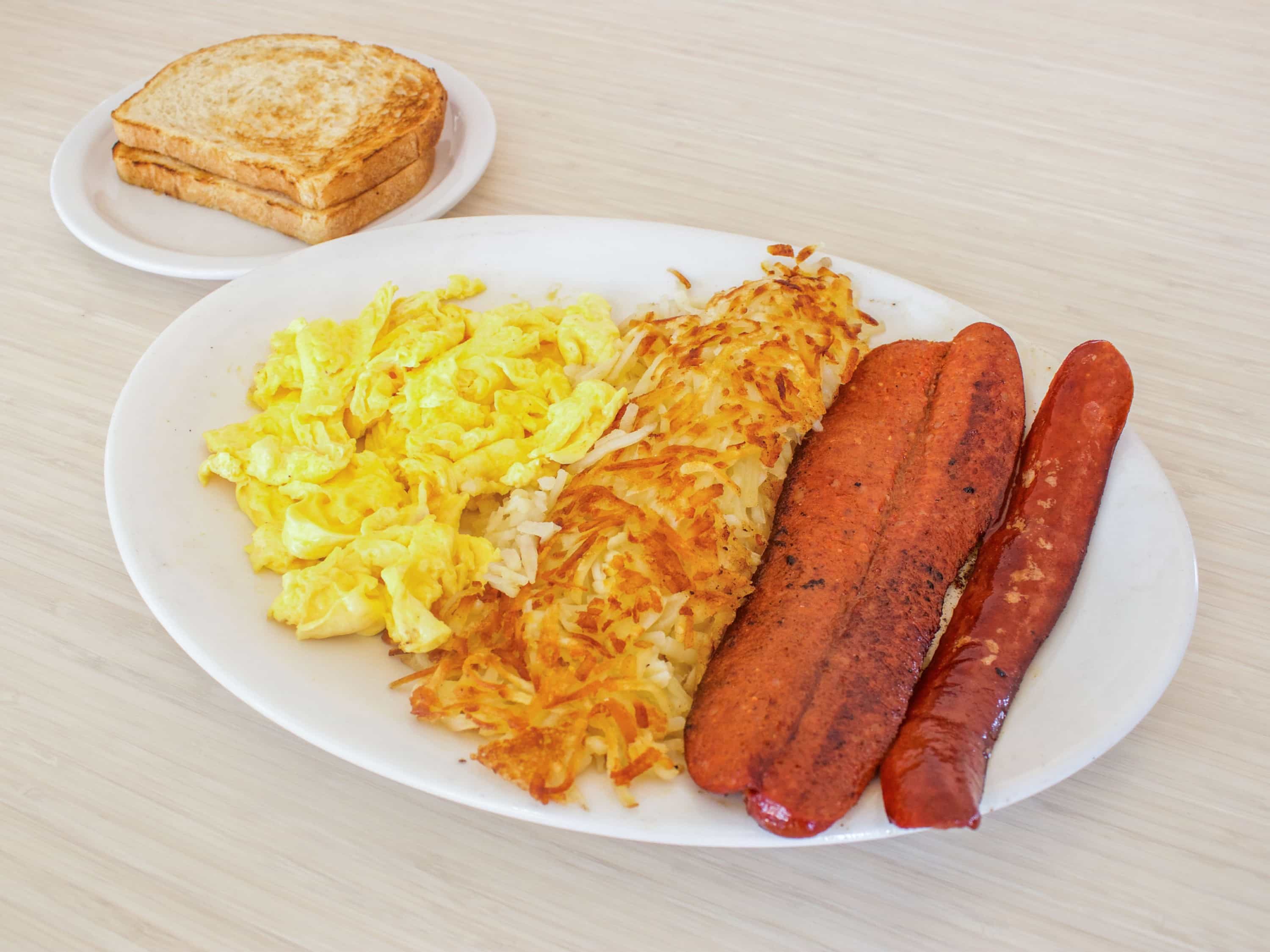 Order Hot Links and Eggs food online from Emil Villas BBQ store, Hayward on bringmethat.com